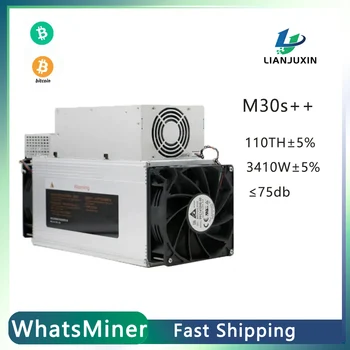 Новый Встроенный блок питания Whatsminer M30s ++ Miner 110T BTC Bitcoin Miner 3410W в наличии