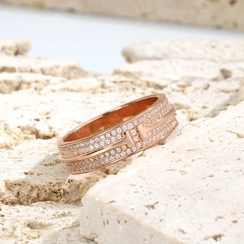 кольцо из стерлингового серебра 925 пробы, обручальное кольцо, шарм, паве, циркон, легкий роскошный модный подарок, высокое качество