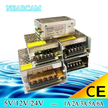 NEARCAM импульсный источник питания постоянного тока 5V12V/24V малый источник питания 1A2A5A10A бытовая светодиодная лампа с обычным источником питания в железной коробке