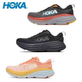 HOKA Оригинальные дорожные кроссовки Bondi 8 Hoka для бега на длинные дистанции, облегченные амортизирующие мужские и женские кроссовки для активного образа жизни