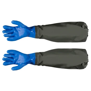 1 пара перчаток для аквариума, защитные перчатки, удлиненные перчатки, водонепроницаемые перчатки, удлиненные перчатки для замены воды в аквариуме