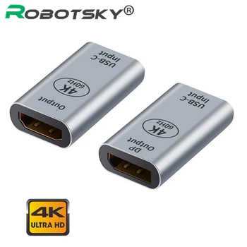 Конвертер 4K Type C, Совместимый с HDMI/DP/Mini DP, Женский Конвертер USB C HD Video Converter Для Macbook Pro, Адаптер с дисплейным портом