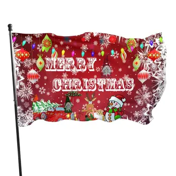 Рождественский Флаг Большой Веселый Рождественский Дом Флаги Снаружи Рождественский Флаг Праздник Зима Рождественские Украшения На Открытом Воздухе Взрослый Ребенок