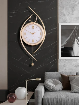 2022 новые часы настенные часы для гостиной дома современный свет роскошная мода креативная простая атмосфера высококачественные немые часы