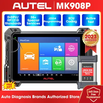 Autel MK908P Автомобильный Диагностический сканер MaxiSys J2534 Программатор OBD2 Сканер ECU Программирование Диагностических Инструментов PK MS908SPRO