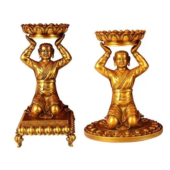 Символ смолы Тибетские Бусины Лампа Масляная Лампа Держатель Контрольной Лампы Лампа Для Поклонения Будде Подсвечник Снизу Масляная Лампа