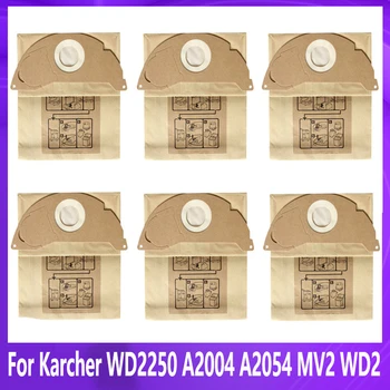 Мешок для сбора пыли для Karcher WD2250 A2004 A2054 MV2 WD2, аксессуары для робота-пылесоса, Сменные бумажные пакеты
