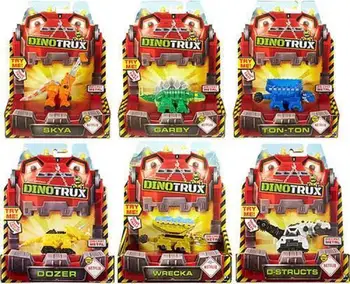 С оригинальной коробкой Dinotrux, Грузовик с динозаврами, Съемные модели игрушечных автомобилей с динозаврами, мини-модели Новых детских подарков, модели динозавров