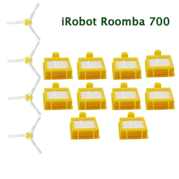 14 шт./лот для Пылесосов серии iRobot Roomba 700 760 770 780 Запчасти Боковая щетка С Гибкой Щетиной Hepa фильтр