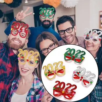 Солнцезащитные очки 2022 В Рождественской Оправе Для очков, Рождественское украшение, Веселый Декор Для дома, Дети, Взрослые, Новогодние подарки, Вечеринка
