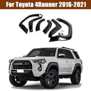 Для Toyota 4Runner 2016-2021 ABS Черный Со светодиодной Подсветкой, Крыло, Расширяющееся Колесо, Внедорожное Колесо Для Стайлинга Автомобилей, Аксессуары Для Подбора Бровей