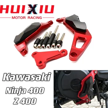Для Kawasaki Ninja400 Ninja 400 Z400 2018 2019 2020 2021 2022 Корпус Статора Двигателя Мотоцикла Защитная Крышка Защитная Рамка Слайдер