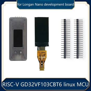 Плата разработки + 0,96-дюймовый экран дисплея + Комплект Чехлов Для Longan Nano RISC-V GD32VF103CBT6 128KB Flash 32KB SRAM
