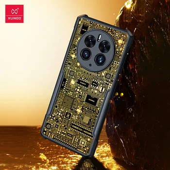 Xundd X Mooopaa Чехол Из чистого Золота Для Huawei Mate50 Pro Plus RS Case Роскошный Противоударный Чехол Ручной Работы с Оригинальным Покрытием Для Телефона