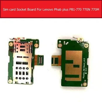 Плата Лотка для sim-карты Lenovo PB1-770M PB1-770N Слот для Sim-Карты, Держатель Считывателя, Разъем Адаптера, Запасные Части для Ремонта Планшетов