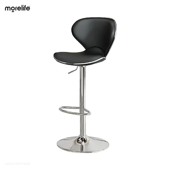 Барный стул с подъемником, стойка регистрации, барный стул, кофейный стул, гостиничный стул, домашний вращающийся стул со спинкой, современный простой легкий роскошный высокий стул