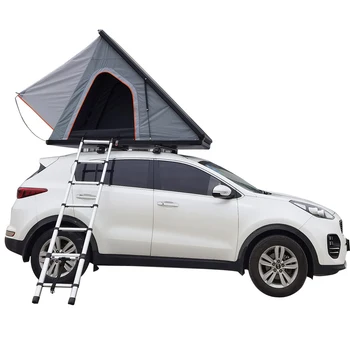 2021 Новый стиль, Изготовленный на заказ Внедорожный Пикап, Оптовый поставщик, Алюминиевый треугольный шатер с твердой оболочкой для кемпинга на открытом воздухе, Палатка на крыше автомобиля