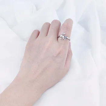 Индивидуальное Мужское Модное кольцо из нержавеющей стали с Пользовательскими буквами, Женское Обручальное кольцо, Романтический Ювелирный подарок Anillos Acero, Неокисляемый