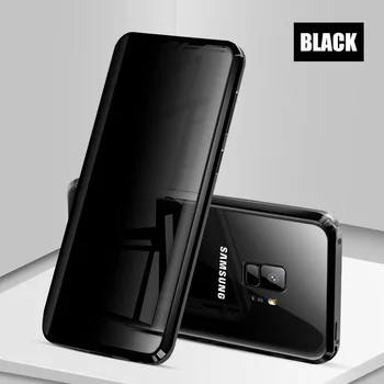 Магнитный Чехол с защитой от Несанкционированного Доступа Для Samsung Galaxy S23 S21 S22 Ultra S20FE S10 S9 S8Plus A51 52 A53 A54 A71 Note 20 Ultra Glass Case